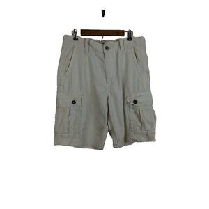 American Eagle Shorts Men's Size 33 Cream Beige Cargo Classic Length